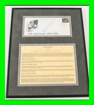 Framed Hand Signed Cover Envelope By Bobbi Trout - Women&#39;s Aviation 70th... - $123.74