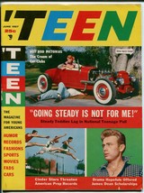 &#39;Teen #1 6/1957-1st issue-James Dean-hot rods-Southern States Pedigree-FN - £130.23 GBP