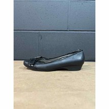 Bandolino Y2K Black Leather Square Toe Mary Jane Loafers 8.5 M - $29.96