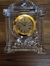 Collectible Waterford Lead Crystal Grecian Clock Gold - £173.27 GBP