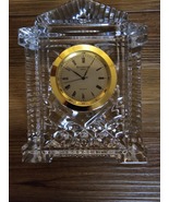 Collectible Waterford Lead Crystal Grecian Clock Gold - £179.85 GBP