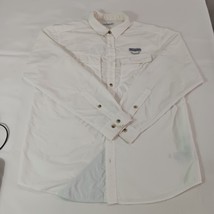Columbia AM9154 Omni-Shield Men's White Cascades  Explorer Shirt Pockets Size L image 14