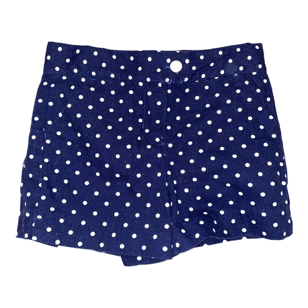 Janie and Jack Sz 6 Blue Shorts w/ White Polka Dots - $14.40