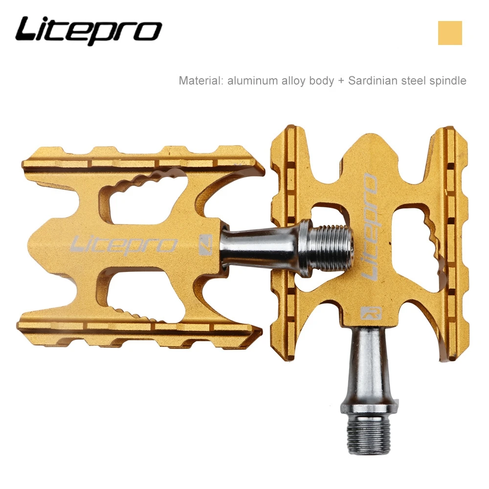 Litepro MTB K3 412 Pedal CNC Folding Bike Ultralight Aluminum Alloy ing  10.8*6. - $131.84