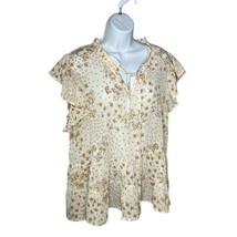 Impressions Babydoll Top 2XL Sheer Ruffle Curvy - $21.80 CAD