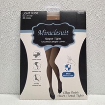 Miraclesuit Silky Finish Shaper Sheer Footed Tights Light Nude XL  - $27.61 CAD