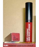 Flirt RED STILETTO Plushious Liquid Velvet Lipcolor No 12 Balm Gloss Stick - £8.01 GBP