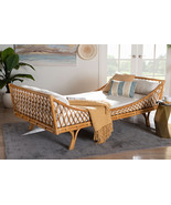 Beacon Handwoven Natural Rattan Daybed with Cushion - €926,44 EUR