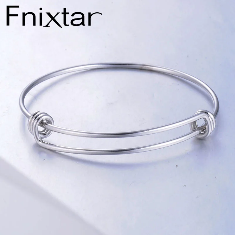 1.8mm Stainless Steel Wrist Bracelet Bangle Expandable  Wire Bangle Wholesale 55 - £86.20 GBP