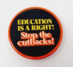 Peter Camejo US President Campaign Pinback Button VTG Education Is A Right 1976 - £4.02 GBP