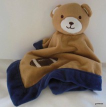 An item in the Baby category: Tiddliwinks Lovey Security Blanket Bear with Football 14"