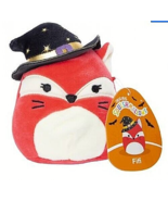 Squishmallows Fifi Fox Plush Toy Mini Witch Red Halloween Fall 2022 4.5&quot;... - £10.99 GBP