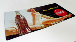 Vintage Coca-Cola metal sign BE REFRESHED, 1997 - $15.34