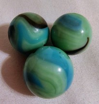 Beautiful Swirl Marbles .63 &amp; .55 Inches (Lot 3) - $278.74 MXN