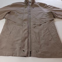 Giorgio Morandi Women's Tan/Khaki Full Zip Coat Jacket Size L Chest Measured 51" image 10