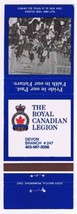 Ontario Matchbook Cover Devon Royal Canadian Legion Branch 247 Dancing - £0.77 GBP