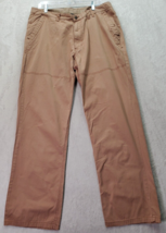 KAVU Pants Men&#39;s Size 40 Camel 100% Cotton Slash Pockets Flat Front Stra... - $27.71