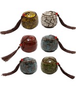 6Pcs Ceramic Storage Can, Tea Storage Containers Tea Leaves Sealing Can ... - $1,048.93 MXN