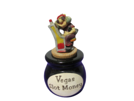 What A Concept Vegas Slot Money Ceramic Coin Money Jar With Cork Lid 8.5&quot;T - $14.85