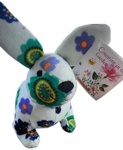 COUNTING IN THE GARDEN Floral BUNNY 8&quot; Plush Stuffed Animal Toy by Schol... - £16.74 GBP