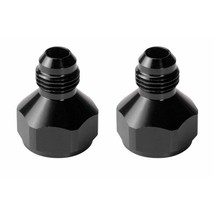 2X Female AN6 6AN Male AN Flare Fitting Reducer Adapter 10AN to 6AN Black - £11.00 GBP