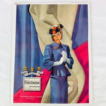 Forstmann Woolens 1945 Fashion Ad Life Magazine Womens Blue Suit Gloves ... - $6.62