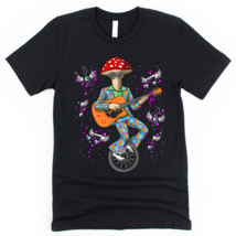 Psychedelic Mushroom Trippy Hippie Guitarist T-Shirt - £22.43 GBP