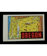 Vtg Oregon Beaver State Luggage Sticker Lindgren Turner NOS Car Decal Tr... - £11.19 GBP