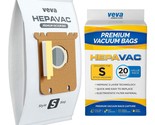 20 Pack Premium Vacuum Filter Bags Type El202F S-Bags Compatible With El... - $60.99