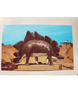 Vintage Postcard - Small Dinosaur Rapid City Dinosaur Park- Rushmore News - £11.80 GBP