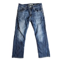 BKE Buckle Jake Jeans Men Size 32 x 29 Blue Denim Straight Leg Slim Fit - £31.24 GBP