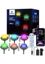 NEW Appeck Smart Ground Lights Multicolored 59’ 26 Lights Remote, App, Voice - £32.14 GBP