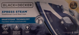 BLACK+DECKER - ICR16X - Xpress Steam Reel Iron with Nonstick Soleplate -... - £47.81 GBP