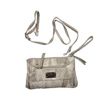 nicole by Nicole Miller Women&#39;s Crossbody Bag NWT Beige Snake Print - $19.99