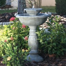 Smart Solar 34222RM1 Country Gardens Two-Tier Solar on Demand Fountain - Gray We - $308.68