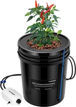 VIVOSUN DWC Hydroponics Grow System with Top Drip Kit, 5-Gallon Deep Water - £108.23 GBP