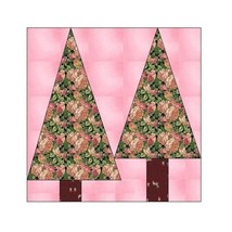 ALL STITCHES - TREES PAPER PIECING QUILT BLOCK PATTERN .PDF -080A - $2.75