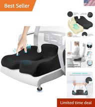 Ergonomic W-Shape Seat Cushion for Tailbone Pain Relief - XL Memory Foam... - $51.00