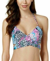 NWT Sundazed Black Multi Simone Bra-Sized Underwire Wrap Bikini Top 32C - $17.99
