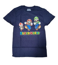 Super Mario Bros Run Group Shot Navy Graphic T-Shirt - $23.99