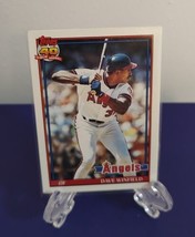 1991 Topps DAVE WINFIELD Baseball Card #630 California Angels  - £1.51 GBP