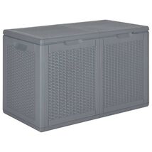Garden Storage Box Grey Polypropylene Medium Garden Storage Box - $1,604.55 MXN