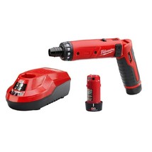 Milwaukee 2101-22 M4 1/4 Hex Screwdriver Kit W/2 Bat - £185.20 GBP