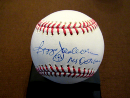 Reggie Jackson Mr October New York Yankees Hof Signed Auto Oml Baseball Jsa - £148.71 GBP