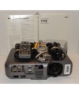 NEC LCD Projector Model VT45 1024x768 Ethernet VGA RCA SVideo Case &amp; Acc... - €134,89 EUR