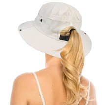 Womens Summer Quick-Dry-Sun-Hat Outdoor Mesh Wide Brim Uv-Protection Beach Fishi - £11.05 GBP