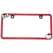 Hello Kitty Bows n&#39; Bling License Plate Frame Red - £23.58 GBP