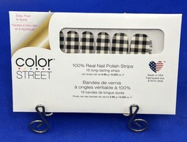 Color Street Nail Polish Strips PLAID ABOUT YOU Long Lasting 16 Pack FDL039 - £7.06 GBP