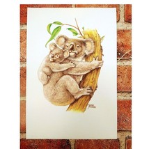 Koala - Ohne Sorge - 1999 Vtg ART PRINT - 7&quot;x10&quot; - Unique Wall Decor - £11.93 GBP