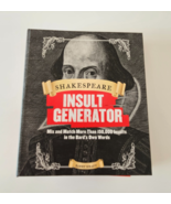 The Shakespeare Insult Generator Flip Book  162 Moveable Cards  2014  Ex... - $13.56 CAD